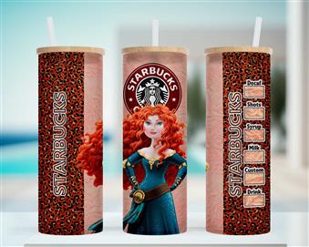 Starbucks Coffee Merida Orange Leopard